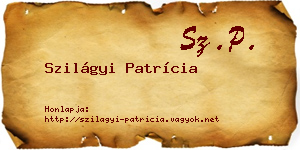 Szilágyi Patrícia névjegykártya